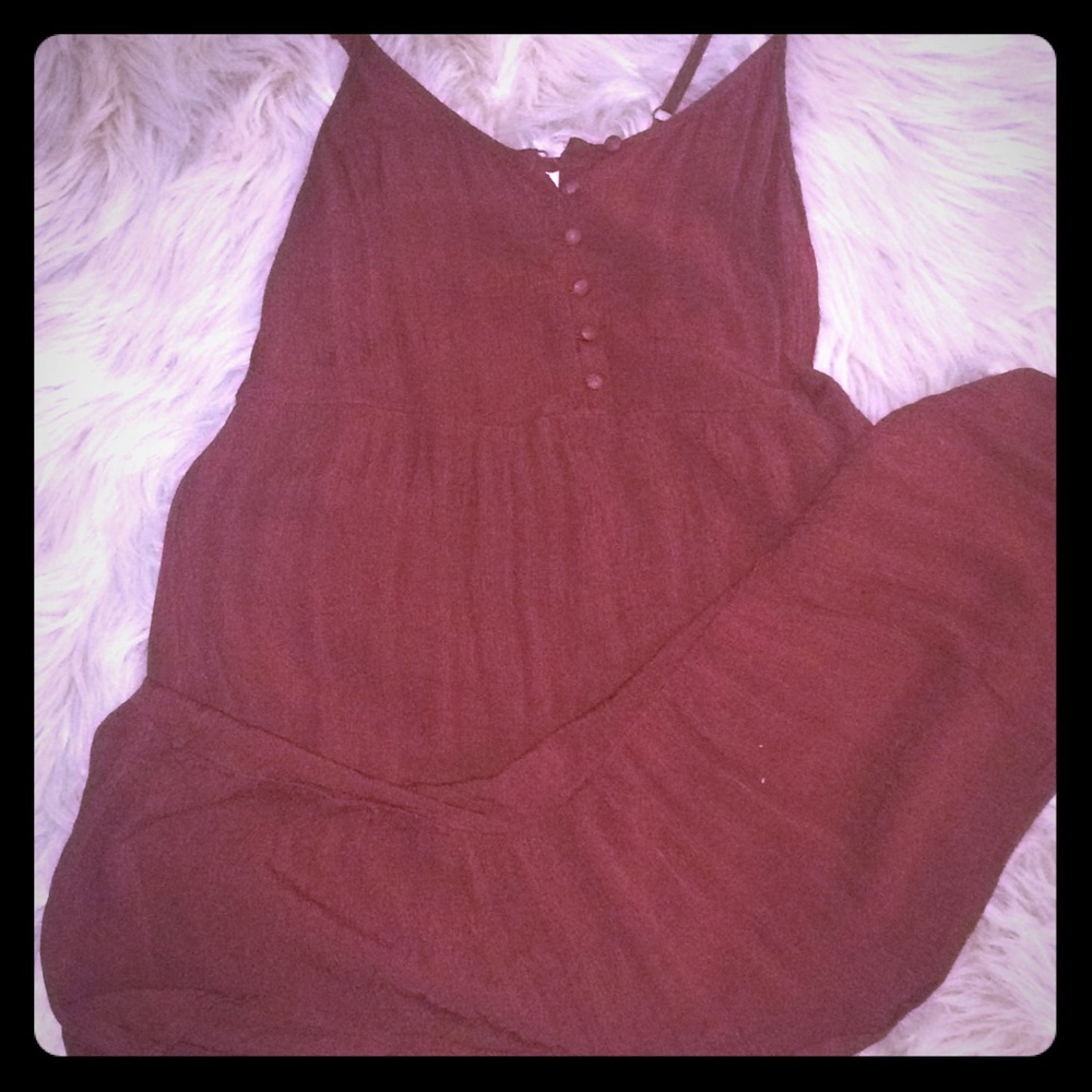 Peasant Style Button Down Dress